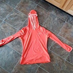 North face orange thin hoodie!